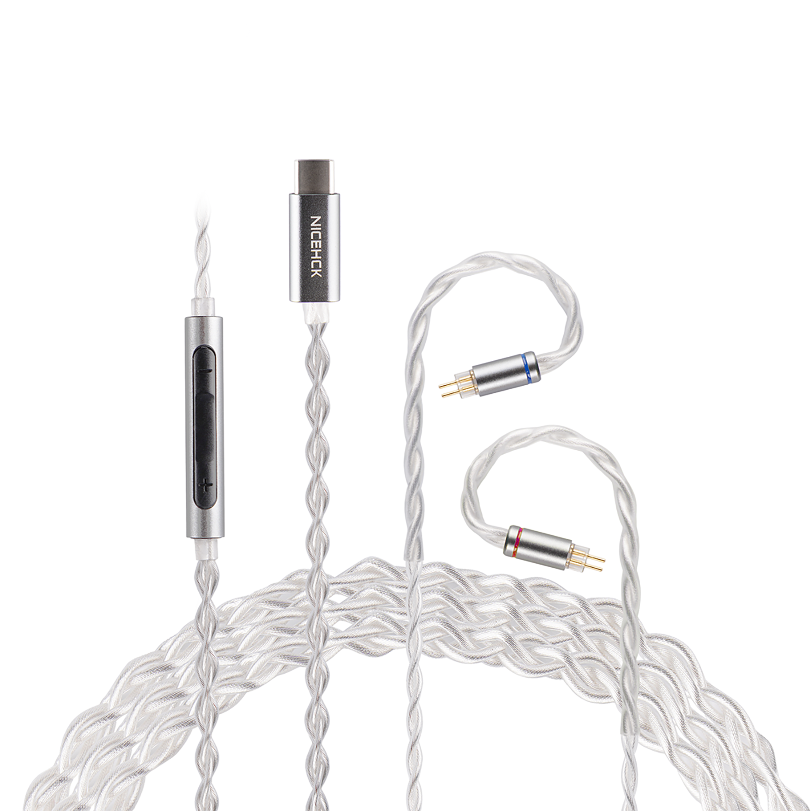 NICEHCK SP4 USB C IEM Cable Type-C Decoding Upgrade Cable with Microph
