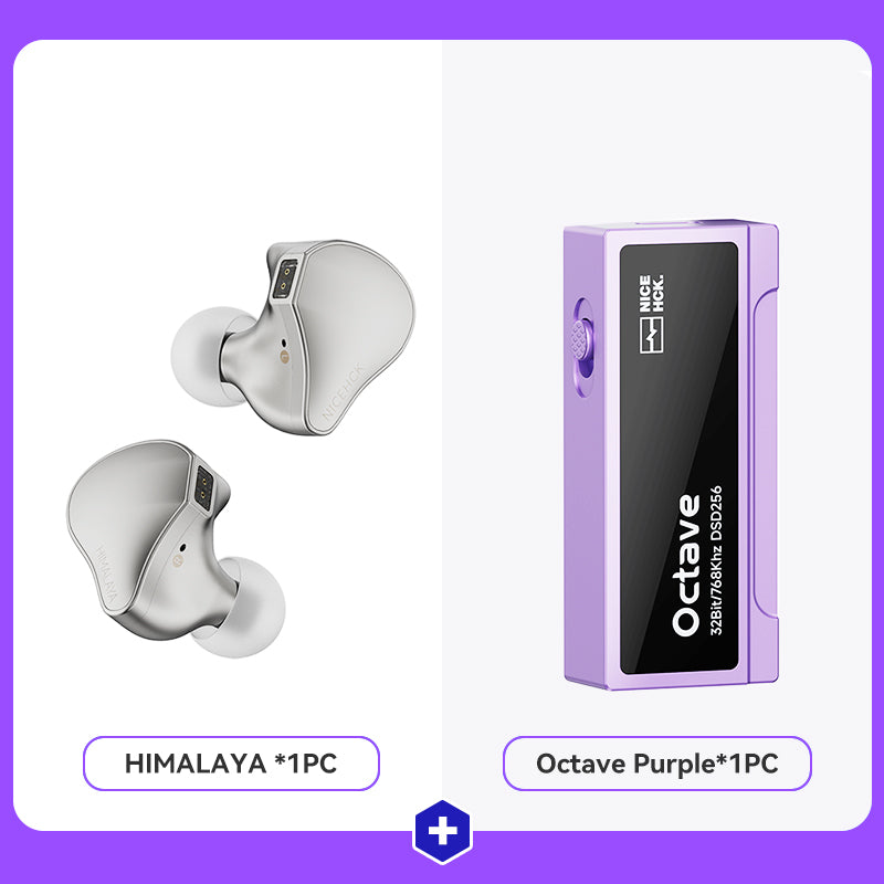 NICEHCK Himalaya Flagship 8-Driver Hybrid IEM + Octave ES9039Q2M Porta