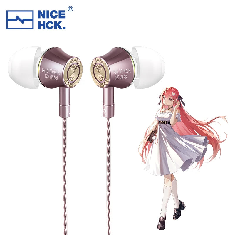 NICEHCK YD520 3.5mm HiFi有線イヤホン IEM インイヤー 10mm PET