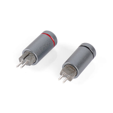 NICEHCK 5N 순은 2핀 커넥터 IEM용 유선 헤드폰 교체형 DIY 오디오 케이블 커넥터 오디오파일 음악 애호가 뮤지션용(그레이 플라스틱)