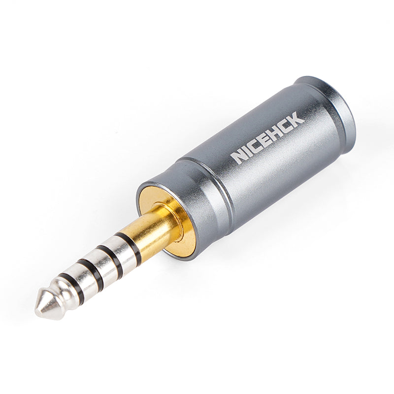 NICEHCK 5N Pure Silver 4.4mm Plug (Gold Plate Brass GND) Balanced Cabl