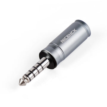 NICEHCK Platinum-Palladium Plated OFC 4.4mm Balanced Plug (Black Chuck) – DIY Headphone Cable Connector for Audiophile