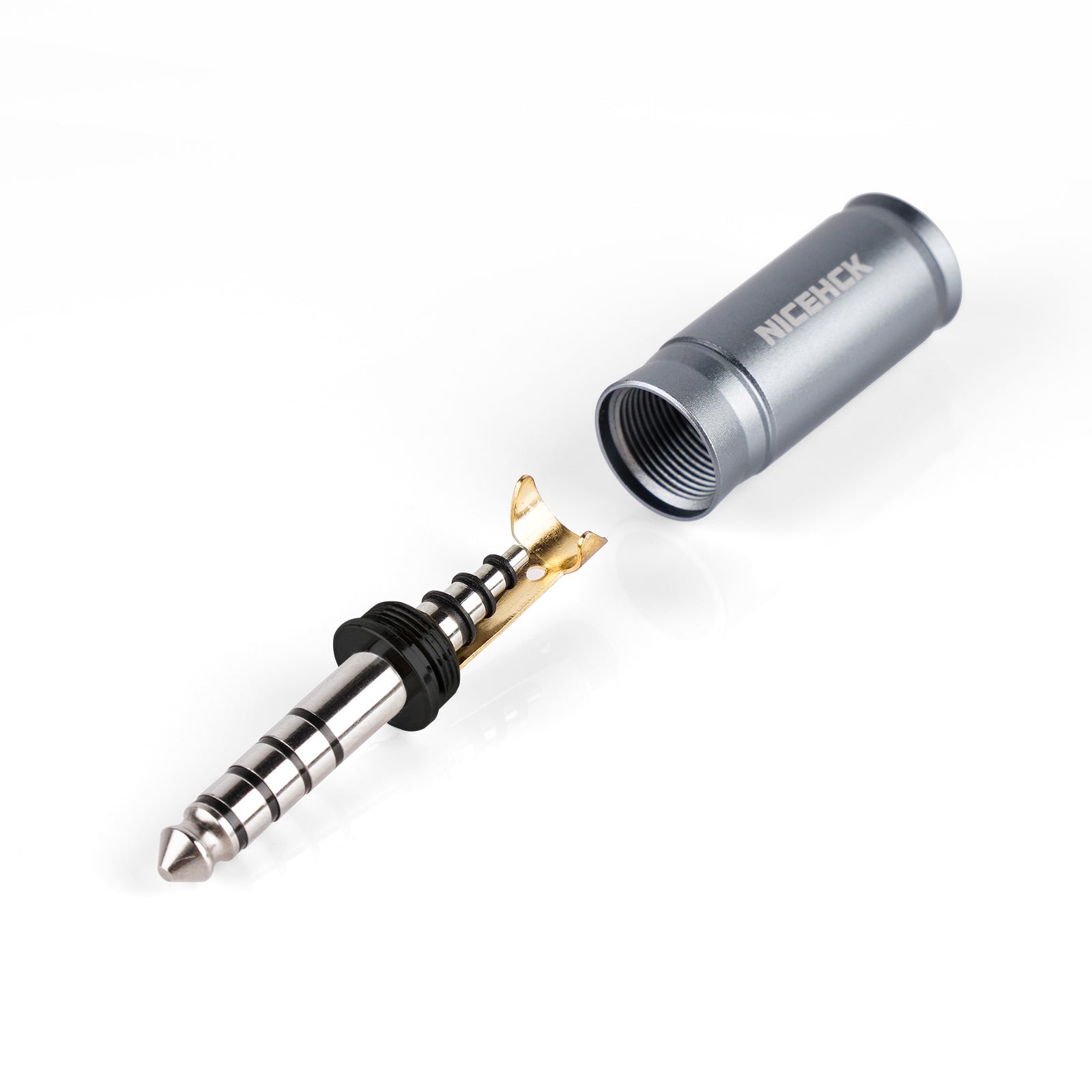 NICEHCK Platinum-Palladium Plated OFC 4.4mm Balanced Plug (Black Chuck