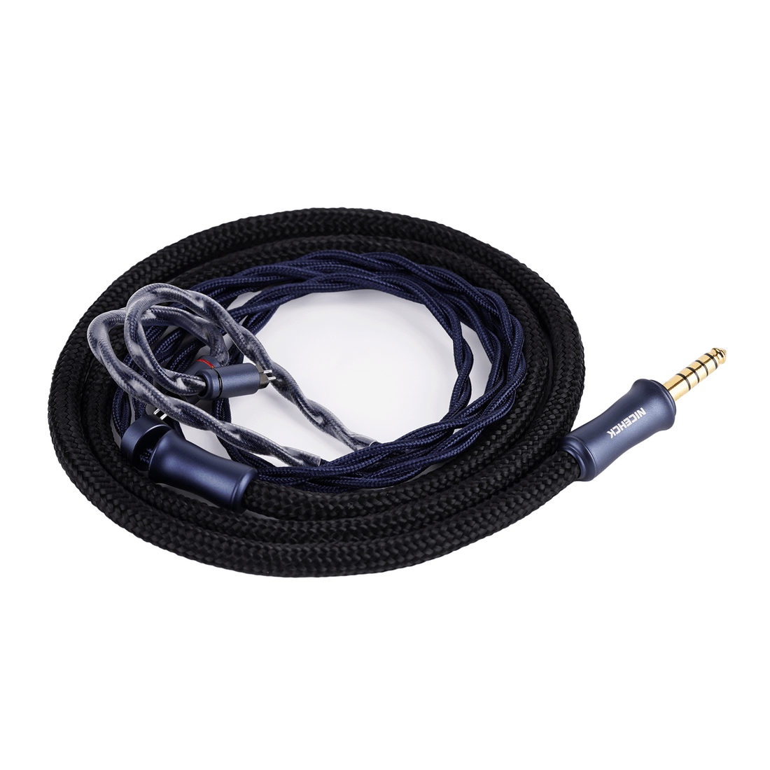 NICEHCK DragonScale Pro IEM Cable – 8N OCC Foil & OFC Hybrid Replacement Earphone Cable, Balanced 4.4mm with 2Pin Connector, Compatible with 7Hz Zero:2, Orchestra Lite, Cadenza, Hype4, Supermix4