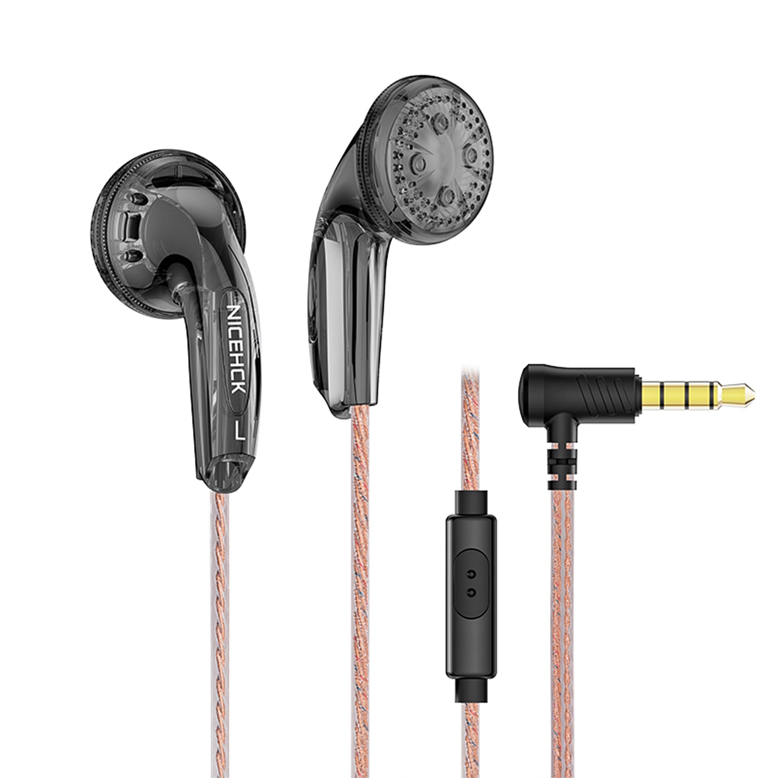 NiceHCK YD30 HiFi 音楽有線イヤホン 15.4mm ダイナミック HD マイク