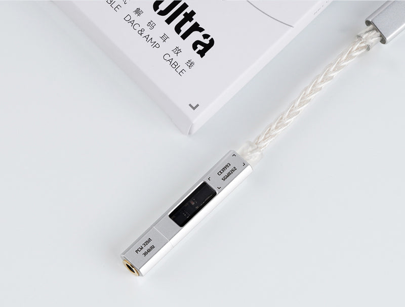 NICEHCK NICEHCK NK1 Ultra Upgraded USB-C to 3.5mm Adapter, Type C to Aux DAC Dongle with 8 Strands Silver-Plated OCC Copper Showcase