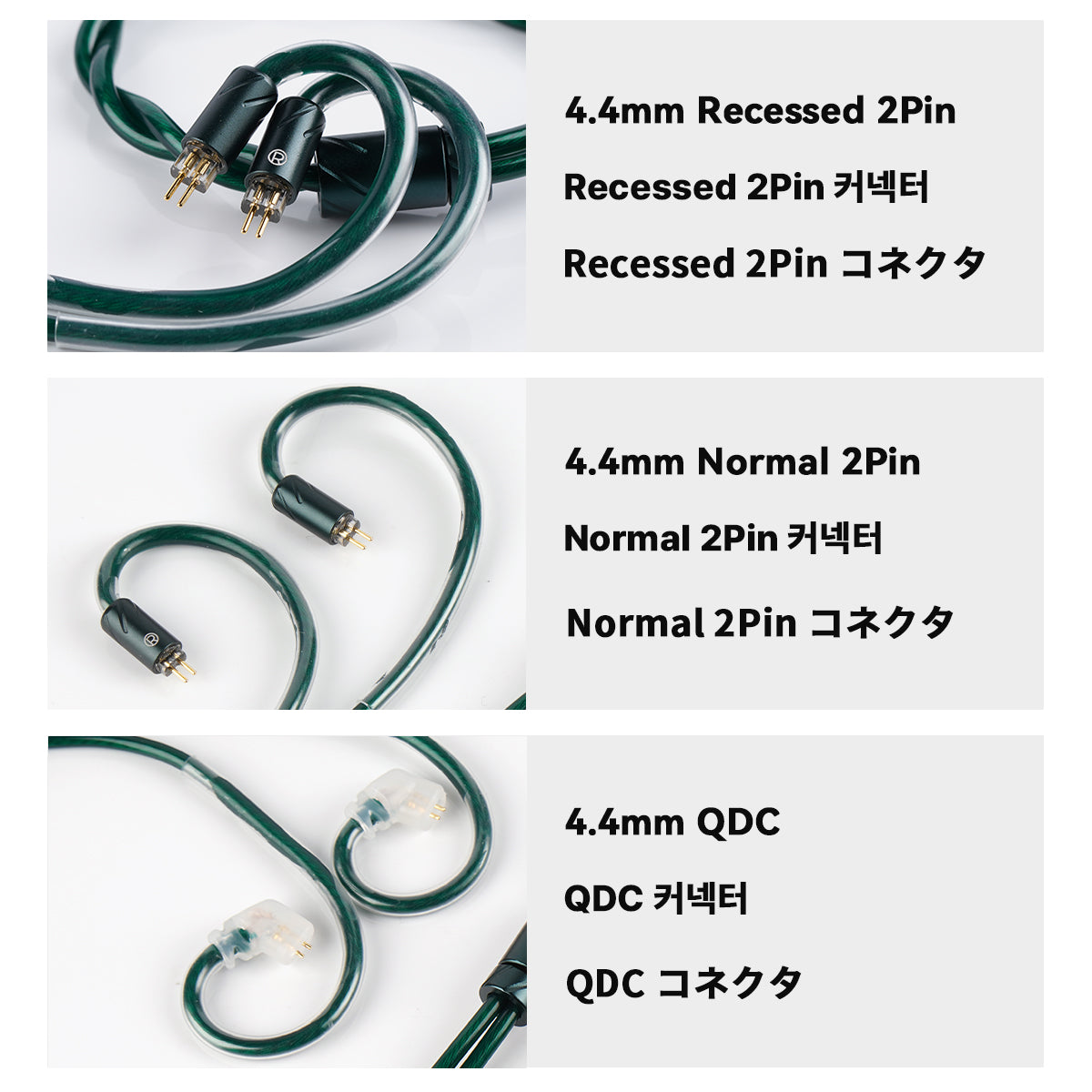 NICEHCK JadeRiver HiFi Cable Four High-End Conductors Mixed Earphone U
