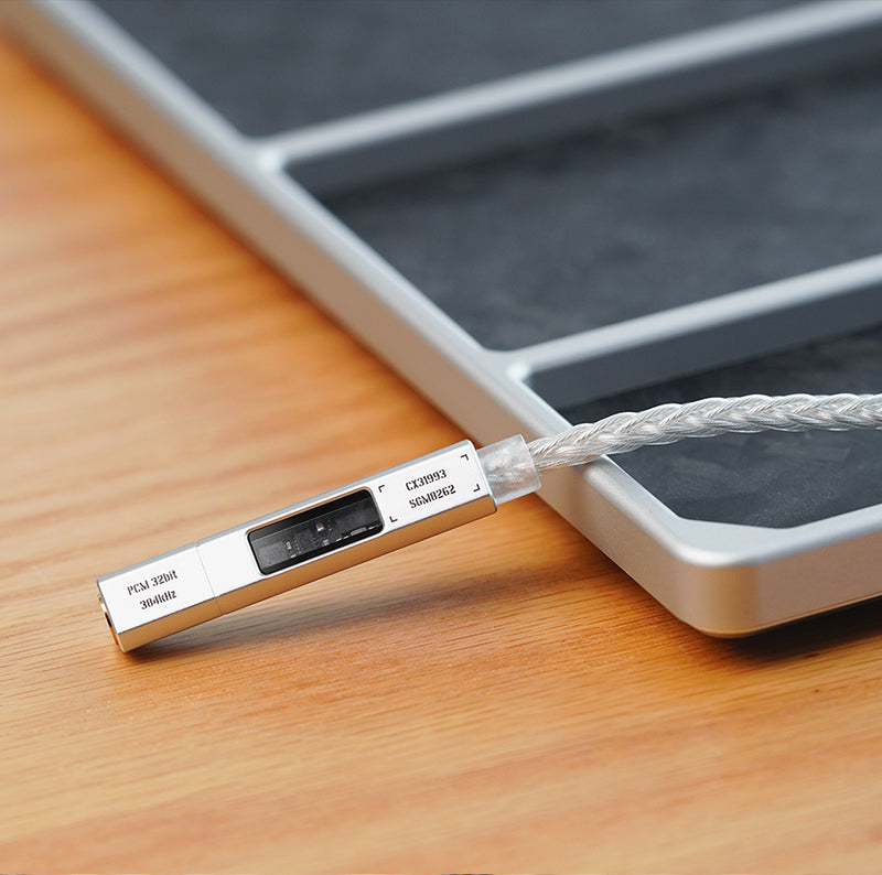 NICEHCK NICEHCK NK1 Ultra Upgraded USB-C to 3.5mm Adapter, Type C to Aux DAC Dongle with 8 Strands Silver-Plated OCC Copper Showcase