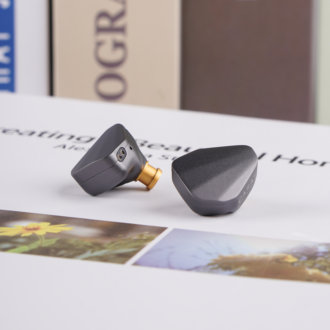 JIALAI Carat 인이어 이어폰, DLC 티타늄 코팅 다이어프램, 다이나믹 드라이버, HIFI 이어폰, 유선형 고차음 이어폰, 0.78mm 2 핀 분리형 금속 커넥터, ‎3.5mm 플러그 iem 이어폰 케이블