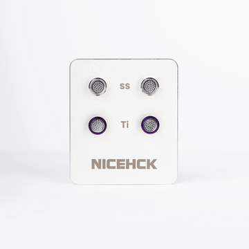 NICEHCK Replaceable Acoustic Tubes Set – Titanium & Stainless Steel Sound Tubes for IEMs | Tuning Nozzle Kit for NX8, Himalaya, NX8 SE | Compatible with M5*0.5 Threaded Earphones