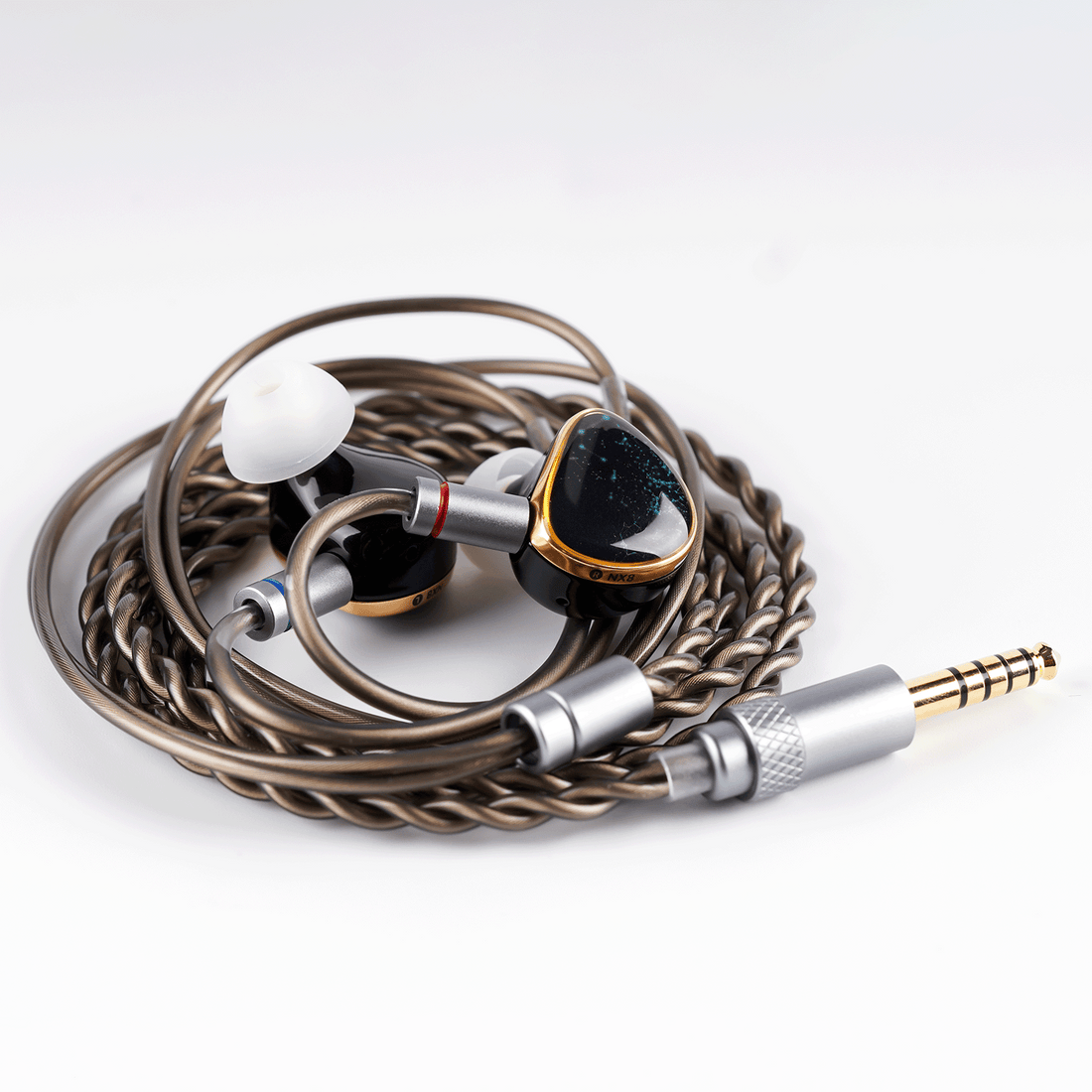 NICEHCK NX8 SE NX8 Special Edition IEMs – 8 Driver Hybrid HiFi In Ear Earphones with 2-in-1 Cable, Detachable Nozzles & Constellation Faceplate