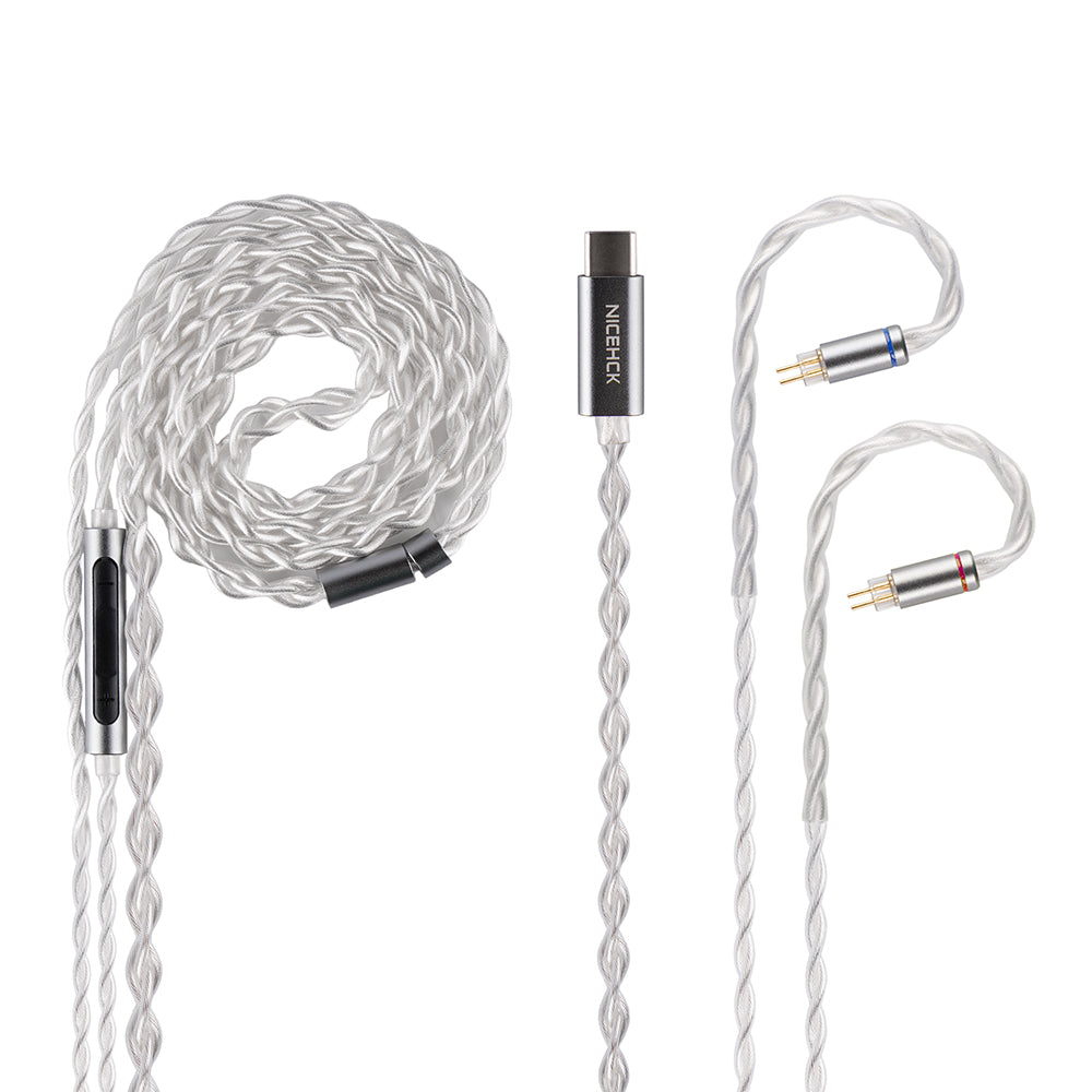 フルレンジ 1BA イヤホン NICEHCK SP4 リケーブル TYPE C NICEHCK SP4 USB C IEM Cable Type-C Decoding Upgrade Cable with Microph