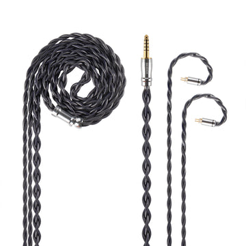 NICEHCK FogWings HiFi Audio Wire 4 Strands Real Gold-Plated Earphone Upgrade Cable 2Pin/QDC