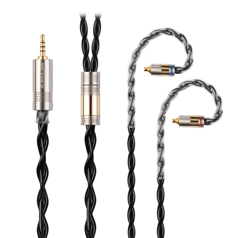 NICEHCK BlackCat In Ear Monitor IEM Cable, Zinc Copper Alloy Oil Soak