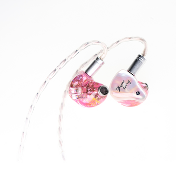 SeeAudio Strawberry PI HiFi IEM 인이어 모니터 6BA 드라이버 밸런스드 아마추어 이어폰, 교체 가능한 케이블, 유선 헤드폰 헤드셋, 0.78mm 2핀 4.4mm 핑크 이어버드