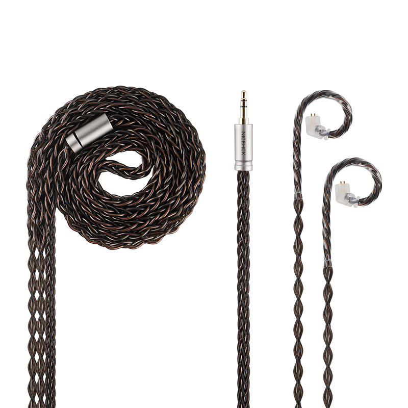 NICEHCK MoonDusk HiFi Earphone Upgrade Cable Three High-End Conductors Mixed Replace Wire 2Pin/QDC