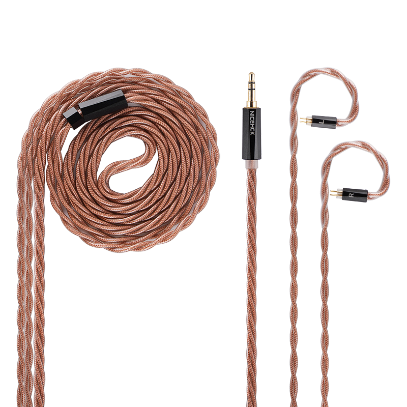 NiceHCK OurOasis 인이어 이어폰 케이블: Furukawa 구리+6N OFC IEM 케이블, 2.5/3.5/4.4mm+2핀/MMCX