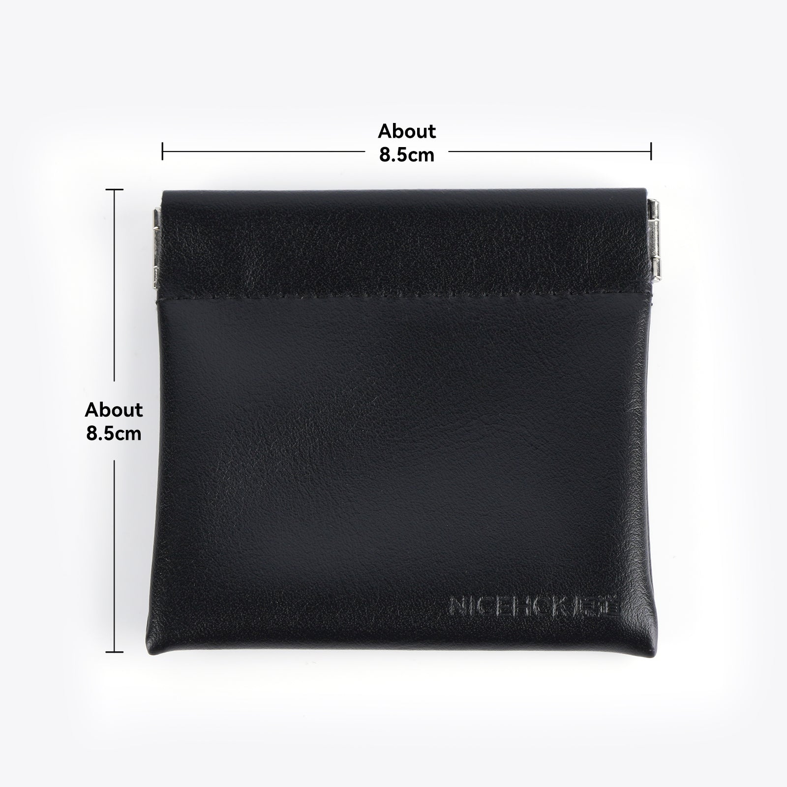 NiceHCK ブラック キャリー PU レザー 収納バッグ イヤホン