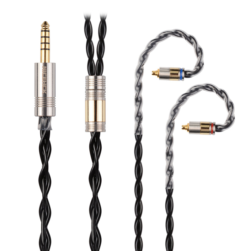 NICEHCK BlackCat In Ear Monitor IEM Cable, Zinc Copper Alloy Oil Soak