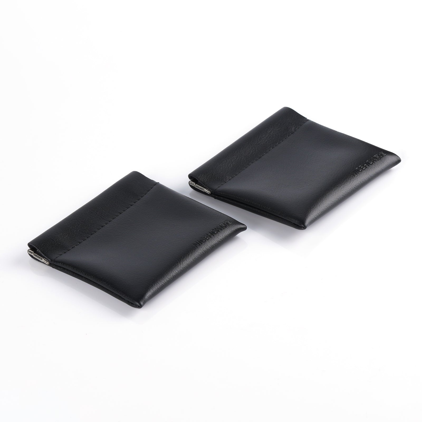 NiceHCK ブラック キャリー PU レザー 収納バッグ イヤホン