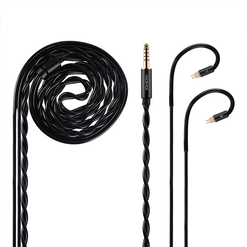 NICEHCK SincFirst Earphone Upgrade Cable Dual Strands 7N OFC Material 2Pin 4.4mm Balanced Gold-Plated Plug