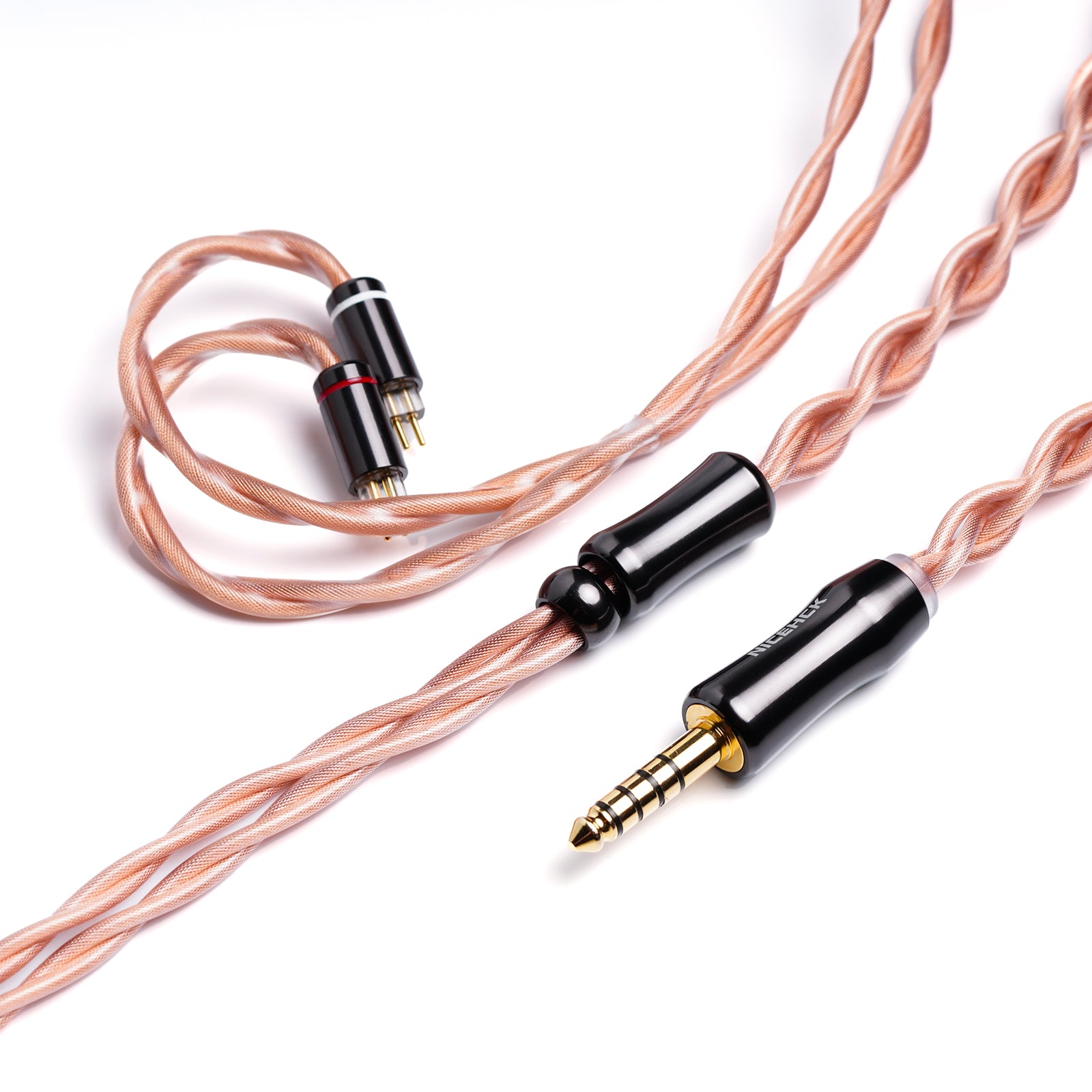 NICEHCK Fall 18.6AWG IEM Cable, Gold-Plated 2Pin OFC HiFi Earphone Upg