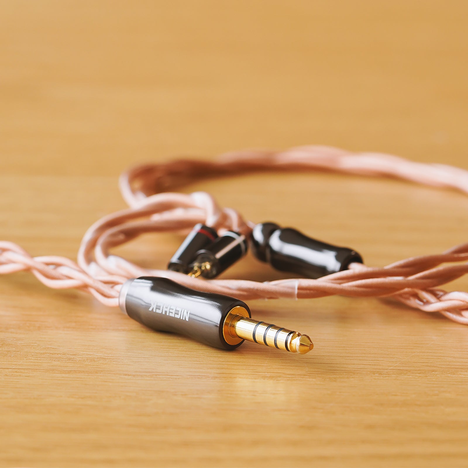 NICEHCK Fall 18.6AWG IEM Cable, Gold-Plated 2Pin OFC HiFi Earphone Upg