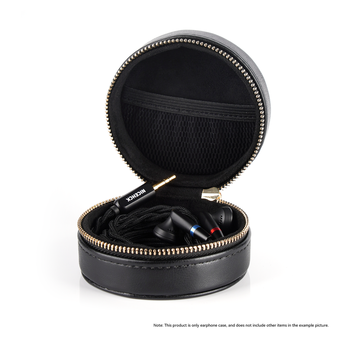 NICEHCK EBX25Ti 이어폰 보관 케이스 지퍼식 가방 액세서리 헤드폰  수납 미니 박스 파우치 유선 헤드셋과 호환됩니다.
