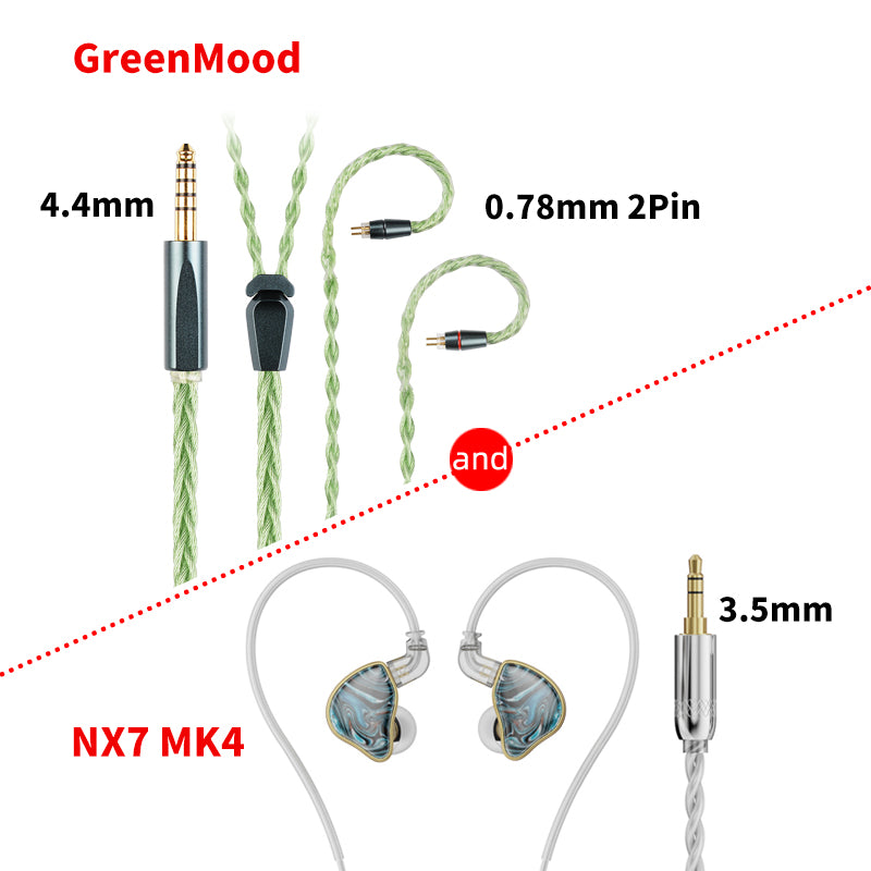 NICEHCK NX7 MK4 HiFi IEM Audiophile インイヤーモニター イヤホン 7