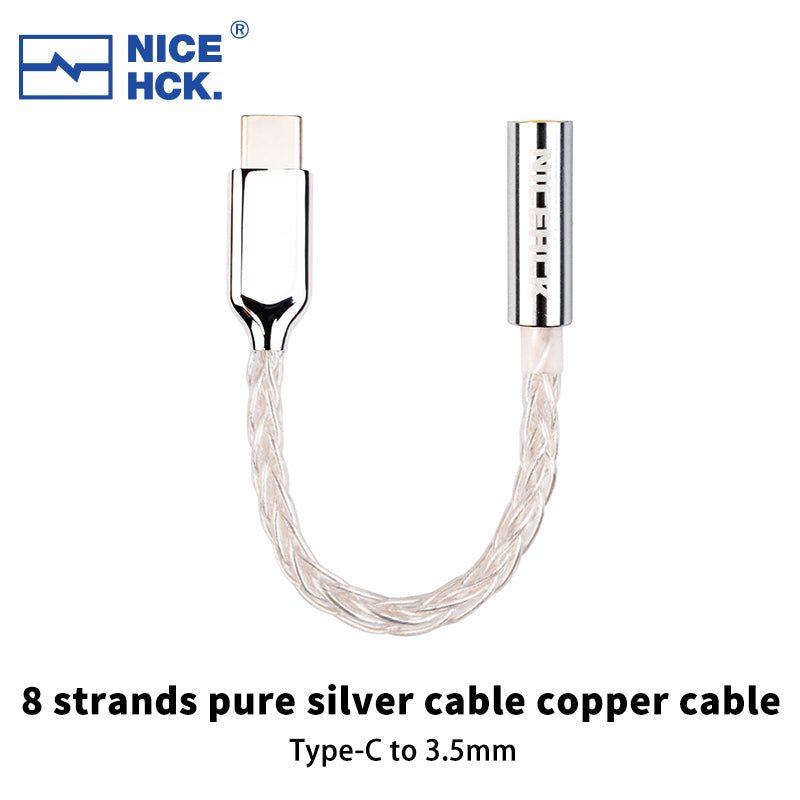 NICEHCK TC3 Metal Alloy Shell ALC5686/C100 HiFi Decoding Adapter Cable