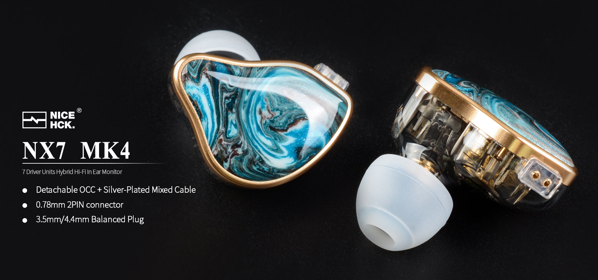NICEHCK NX7 MK4 HiFi IEM Audiophile インイヤーモニター イヤホン 7