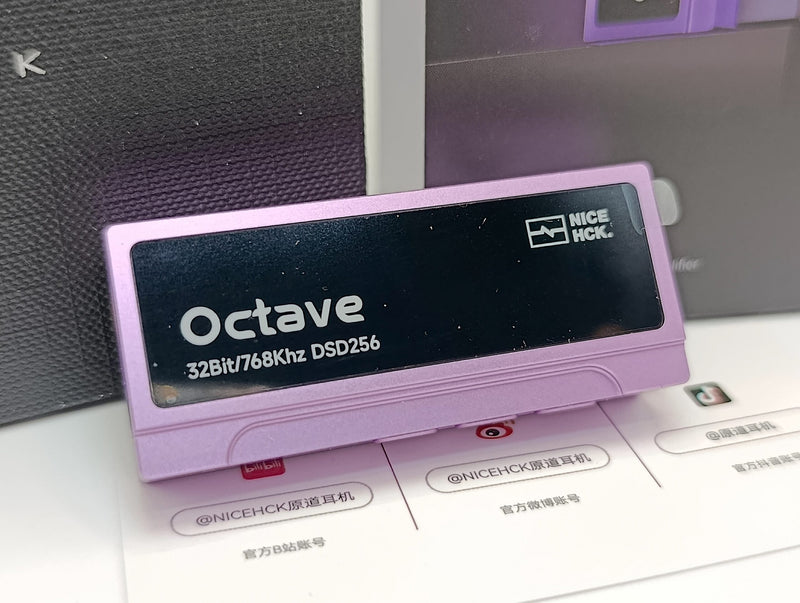 NICEHCK NICEHCK Octave ES9039Q2M Flagship Portable DAC & Headphone Amplifier | Dual SGM8262 Op-Amps, 550mW@32Ω Power, 3.5mm & 4.4mm Outputs, APP EQ Tuning Showcase