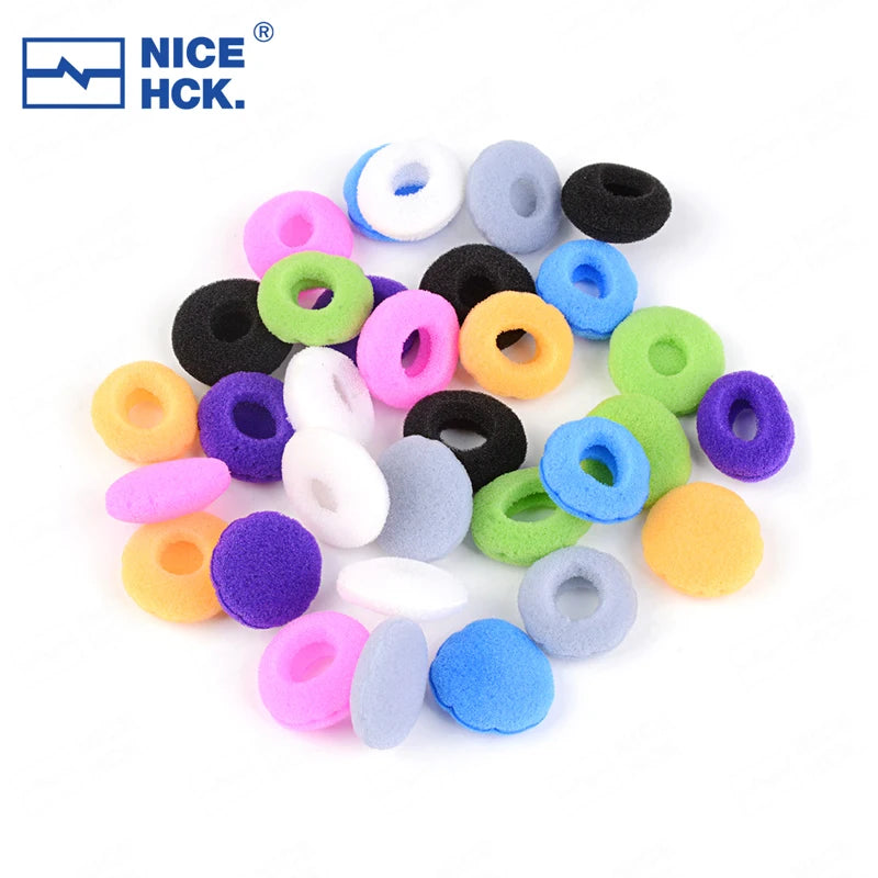 NICEHCK 4 Colors HIFI Earphone Foam Covers Sponge Replace Eartips Durable Cushion Protective Sleeve Pads For Earbud Accessories
