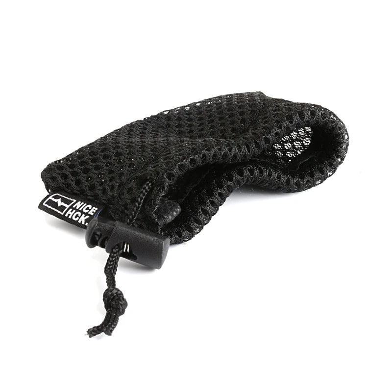 NiceHCK 블랙 유니버셜 드로스트링 이어버드 메시 가방 이어폰 정리 보관 파우치 HIFI 오디오 케이블 보관 액세서리