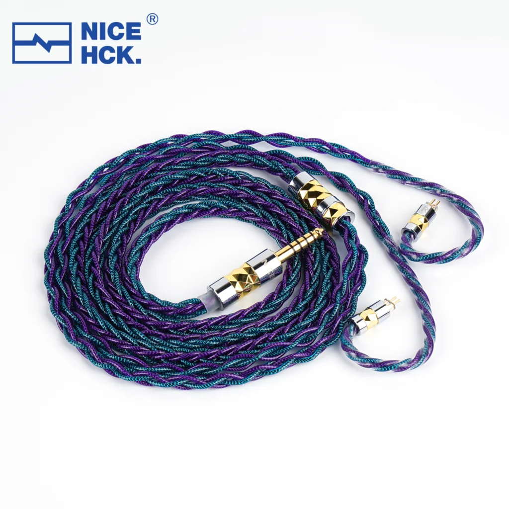 NICEHCK DualGod HiFi In Ear Monitor Earphone Cable Silver Plated Furuk NICEHCK DualGod HiFi In Ear Monitor Earphone Cable Silver Plated Furuk