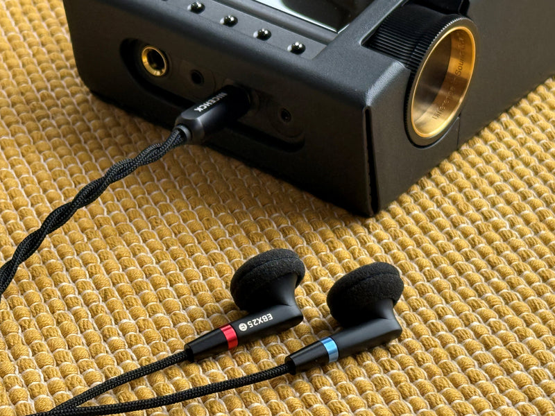 NICEHCK NICEHCK EBX25Ti Earbuds HiFi IEM Wired Headset 3.5mm/4.4mm Jack Wire Earphones No Microphone, In Ear Headphones, Detachable Cable for Gaming Music Player (Without Mic, Black) Showcase