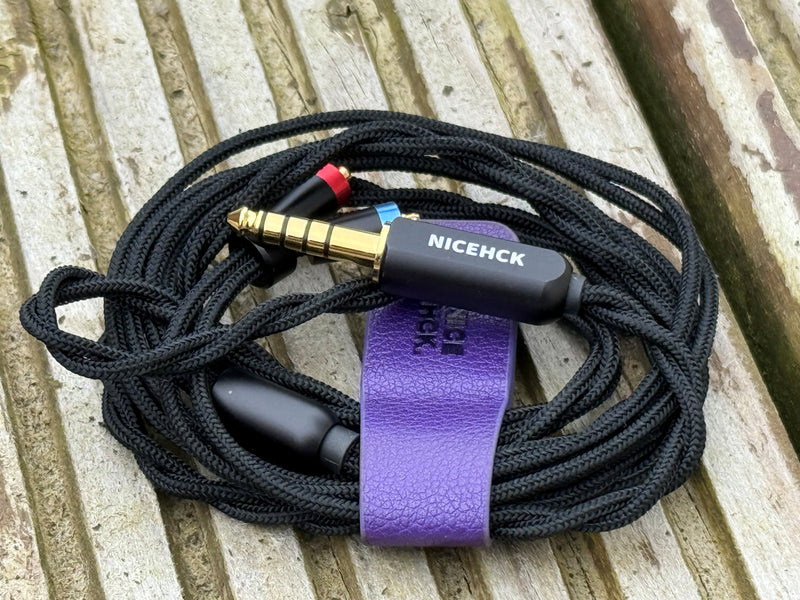 NICEHCK NICEHCK EBX25Ti Earbuds HiFi IEM Wired Headset 3.5mm/4.4mm Jack Wire Earphones No Microphone, In Ear Headphones, Detachable Cable for Gaming Music Player (Without Mic, Black) Showcase